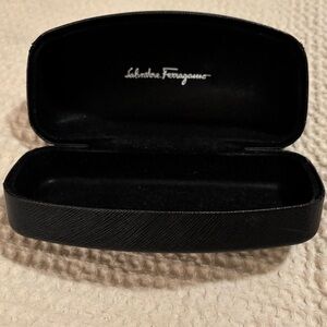 Salvatore Ferragamo Black Glasses Case